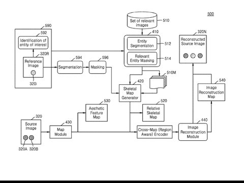 System diagram from US patent application 2026/0099969: adding an entity of interest to a captured image